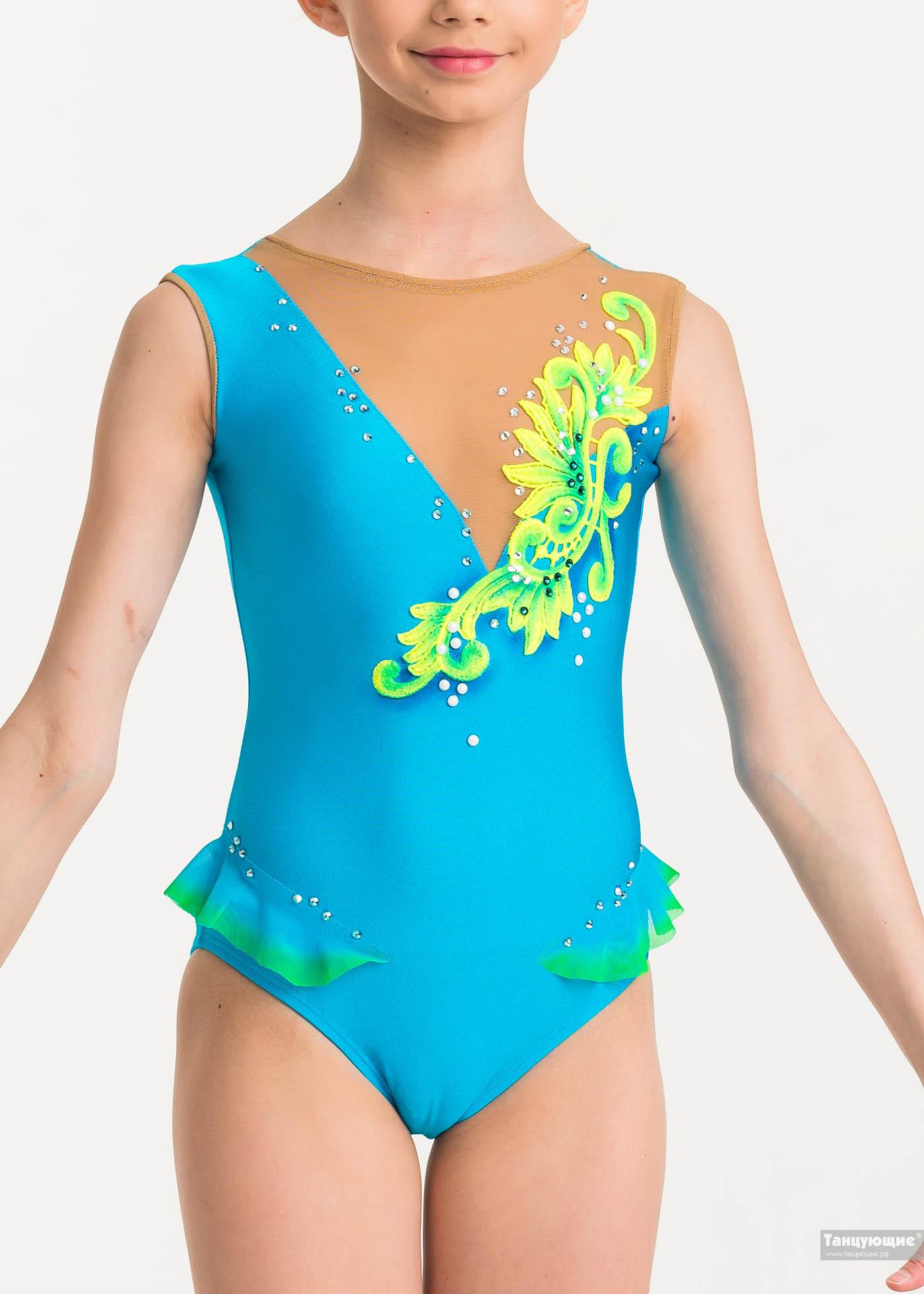 Купальник для художественной гимнастики Весенний лучик — купить в  интернет-магазине «Танцующие»